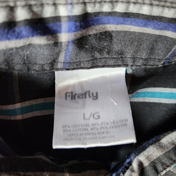 Firefly Mens Large Short Sleeve Button Up Shirt - Picture 2 of 6